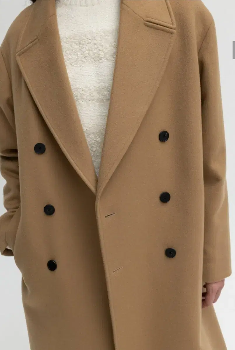 Insilence - Cashmere Double Long Coat (CAMEL/M)