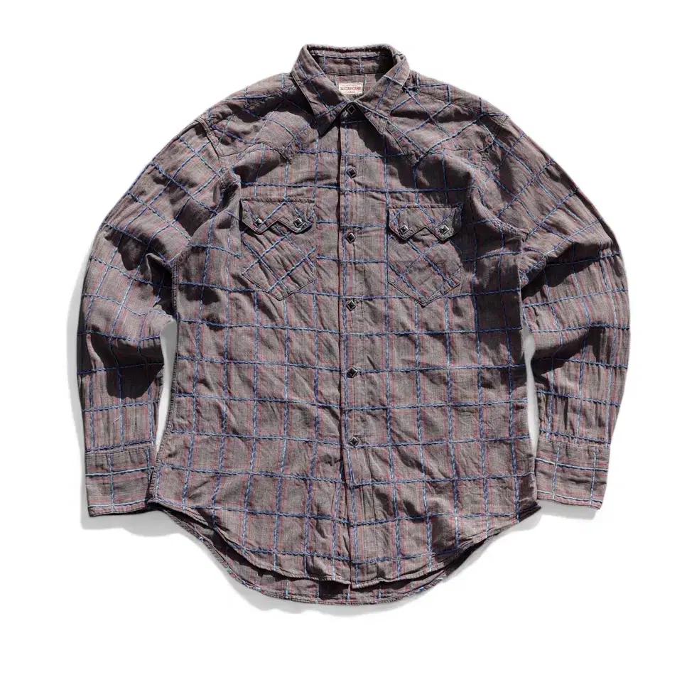 sugar cane  stitch check western shirts