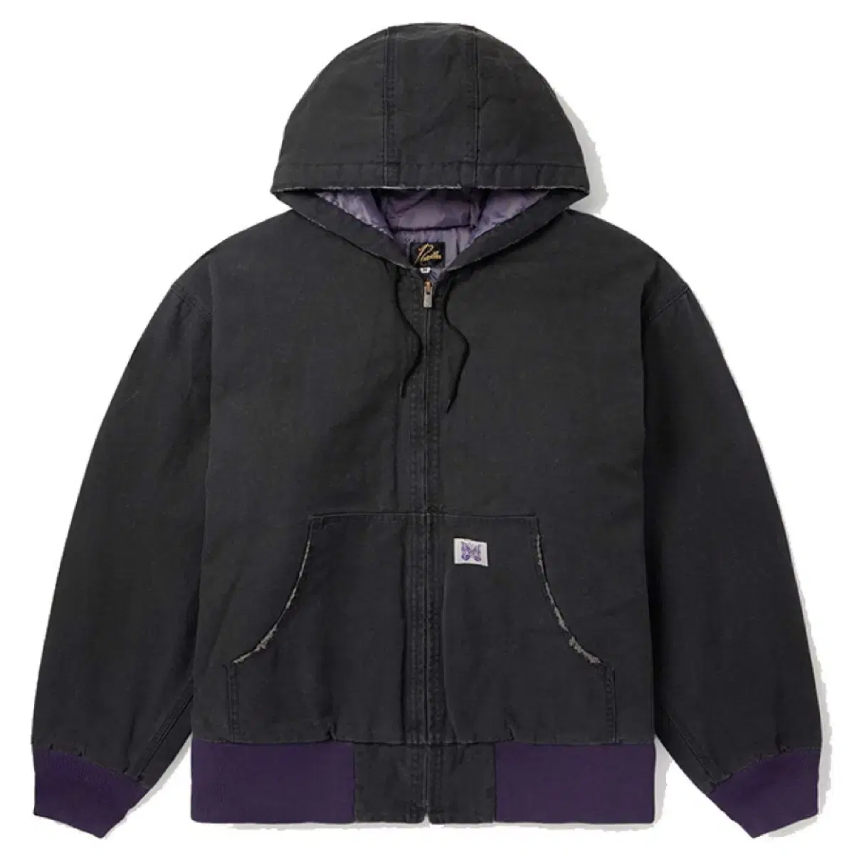 23FW Needles Zipped Work Hoody-16oz