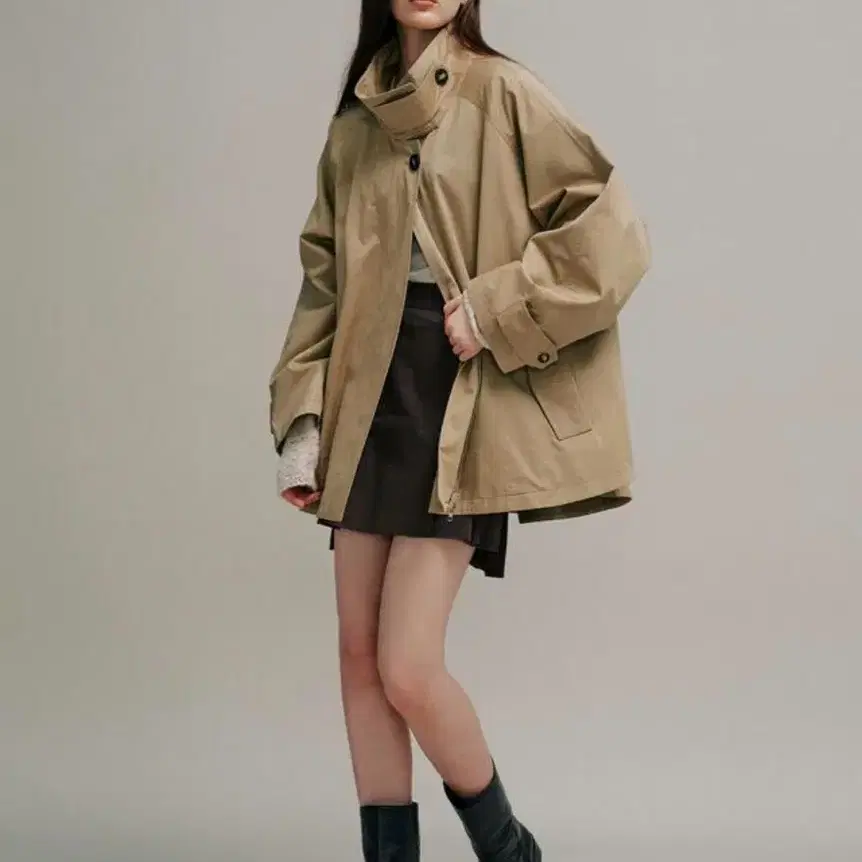 르니나 BAYLIN cape trench coat