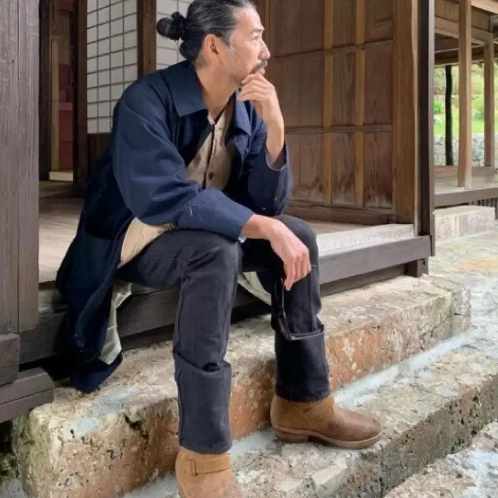 VISVIM GREASE MONKEY COAT GIZA C/NYサイズ１ VISVIM GREASE MONKEY COAT GIZA C/NYサイズ1 GREASE MONKEY