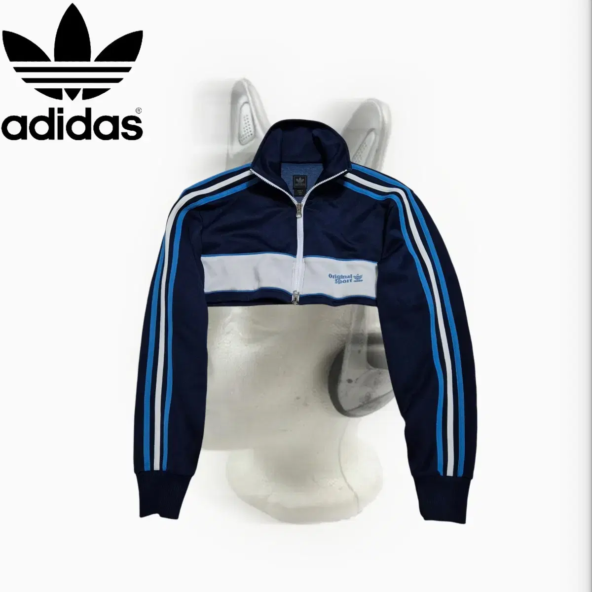 ADIDAS original Blue track 00s jersey zi