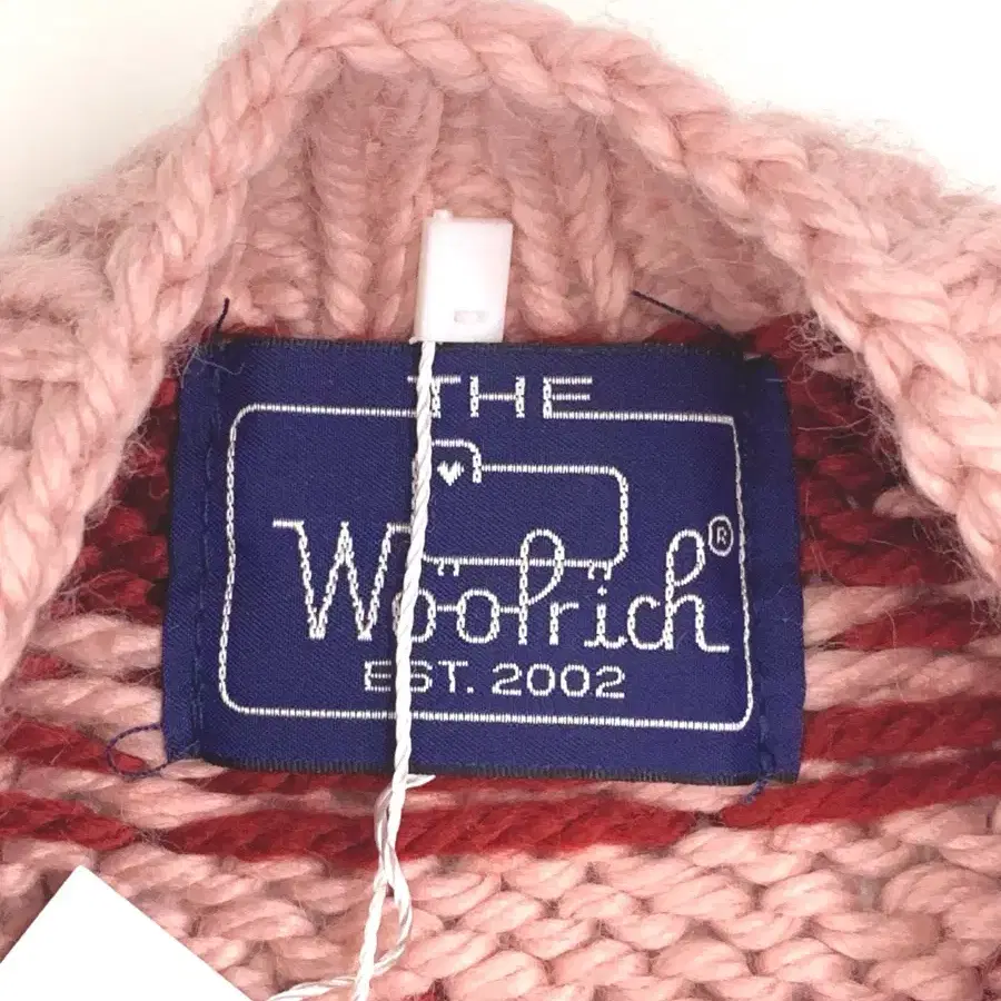 Woolrich 울리치 양 패턴 핑크 노르딕 니트