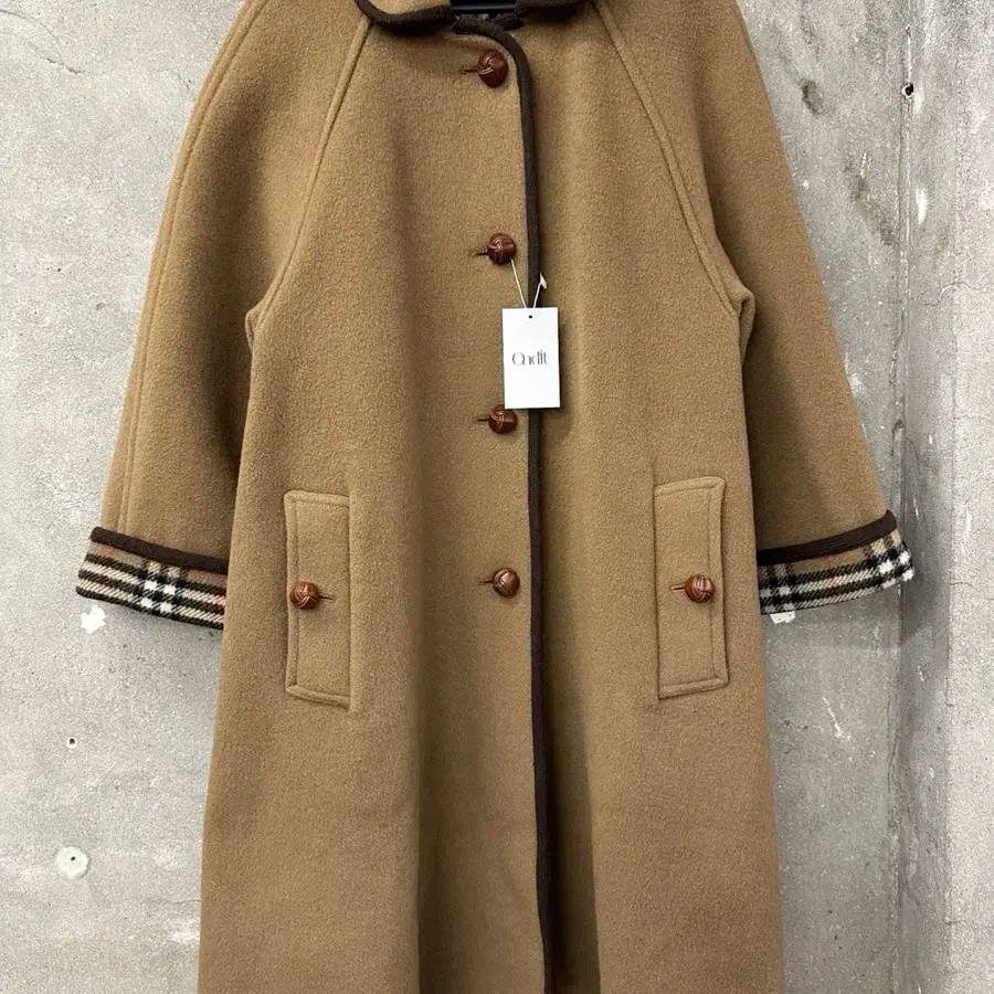 Burberry 버버리 브라운 발마칸 울 코트