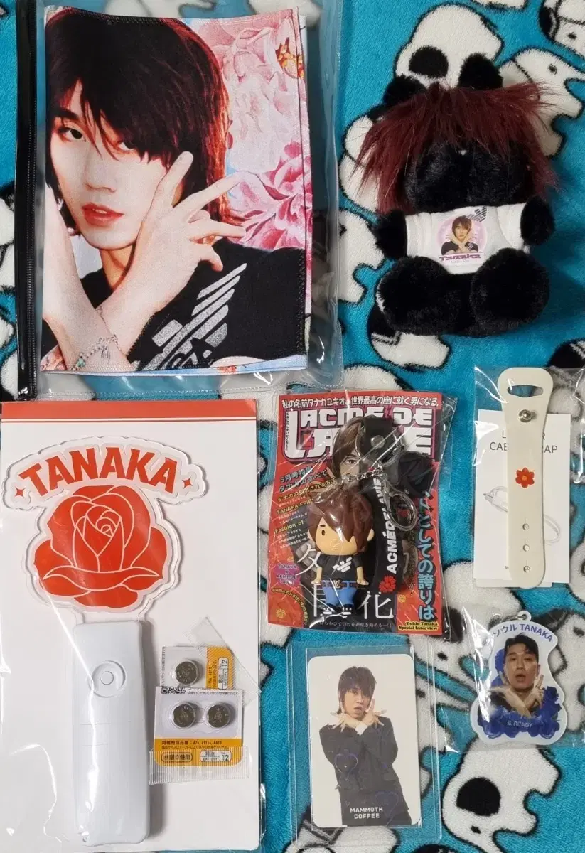 Tanaka pop up slogan lightstick keyring photocard Tanaka Merchandise