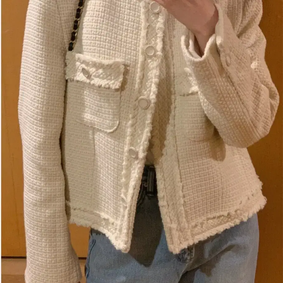 미뉴에트 Bruco tweed jacket 아이보리