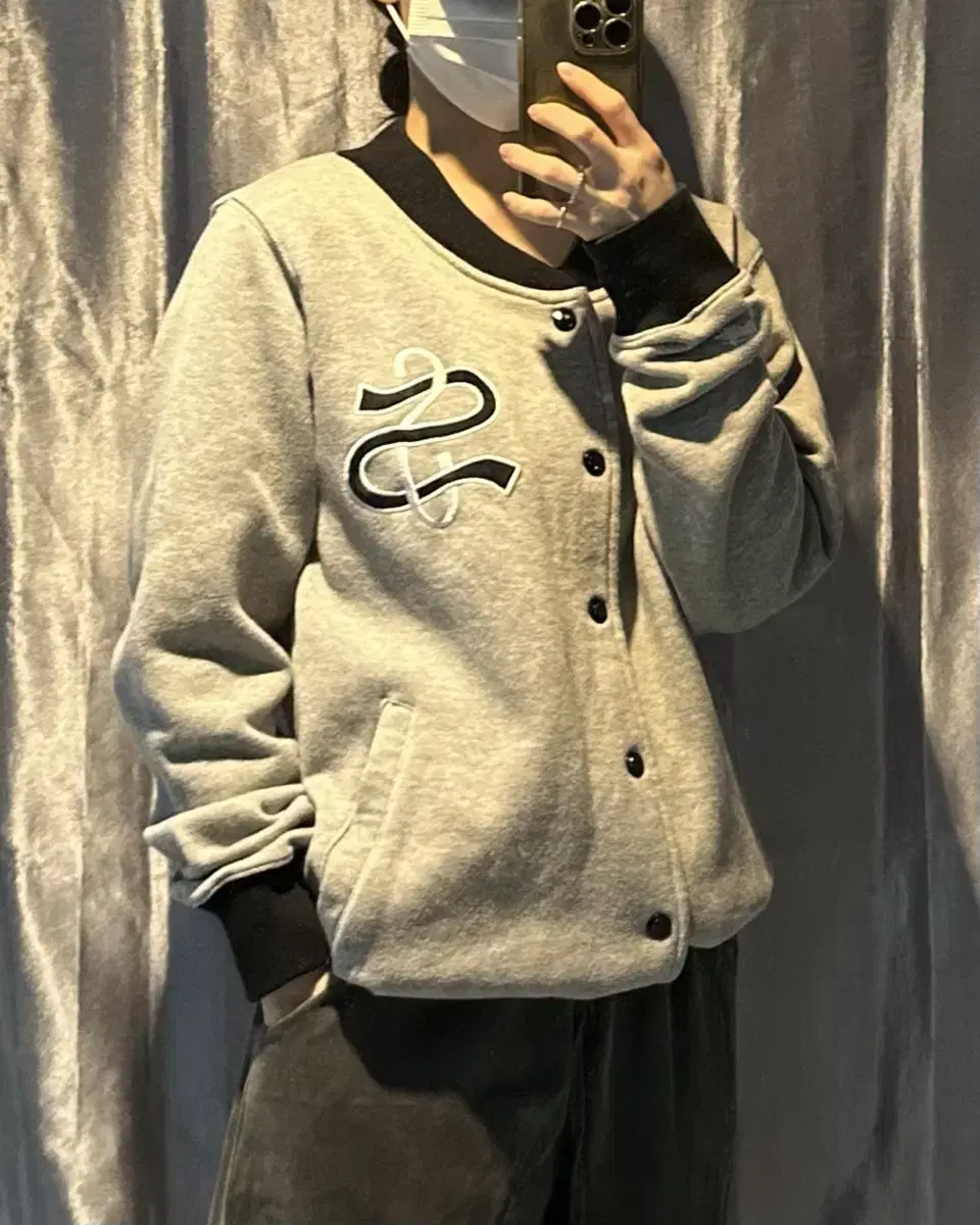 S Stussy Double S Gray Sweat Varsity