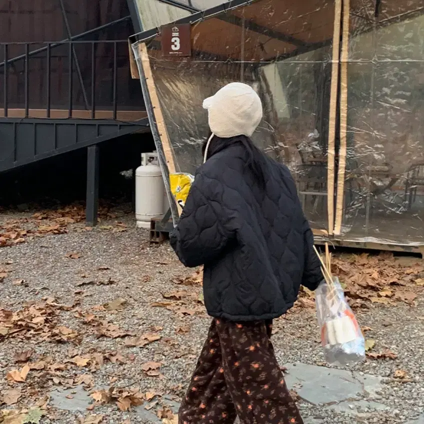 데일리쥬 누빔 퀄팅 점퍼