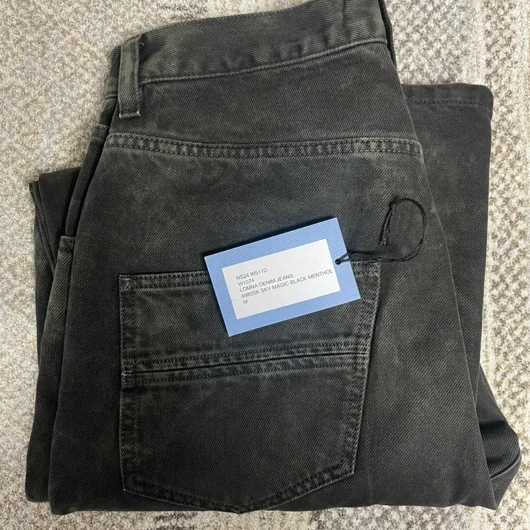 24SS 나마체코 Lomna Denim jeans 블랙 멘톨