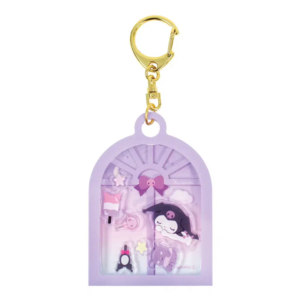 Sanrio's window keyring, Shakashaka Key Holder keyring Madoka Series, Kuromi