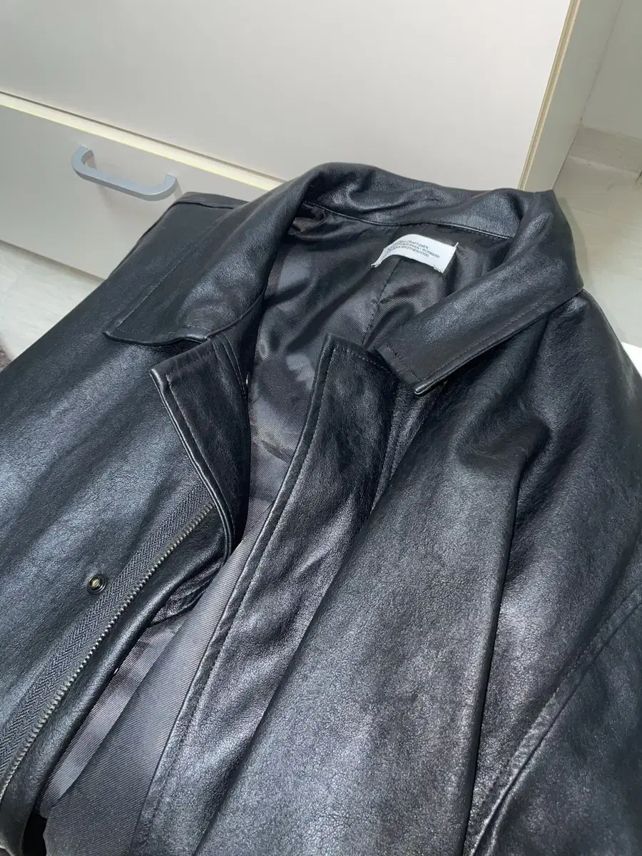 Partimento Vegan Leather Jacket