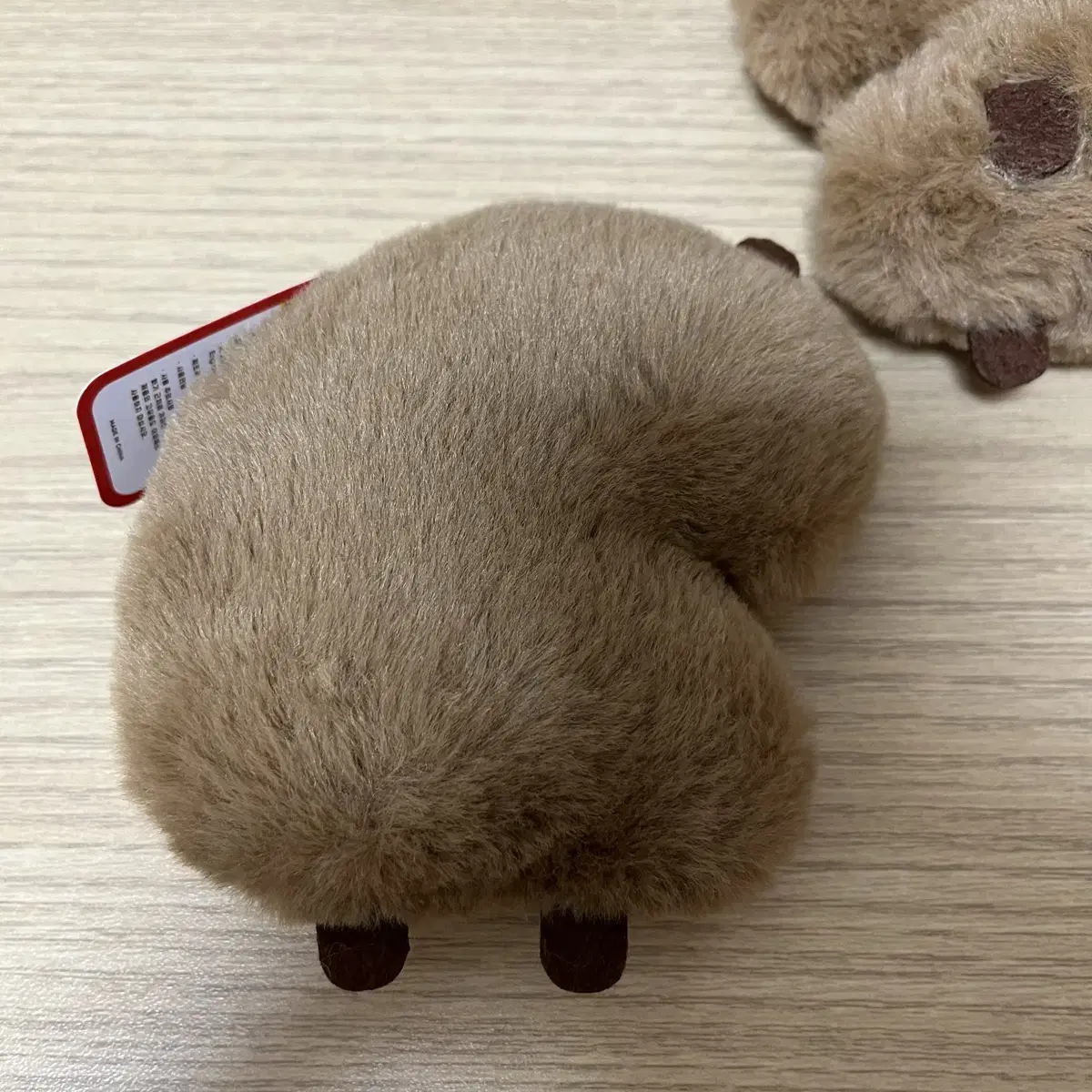 사과 카피바라 미니 인형 키링 11cm