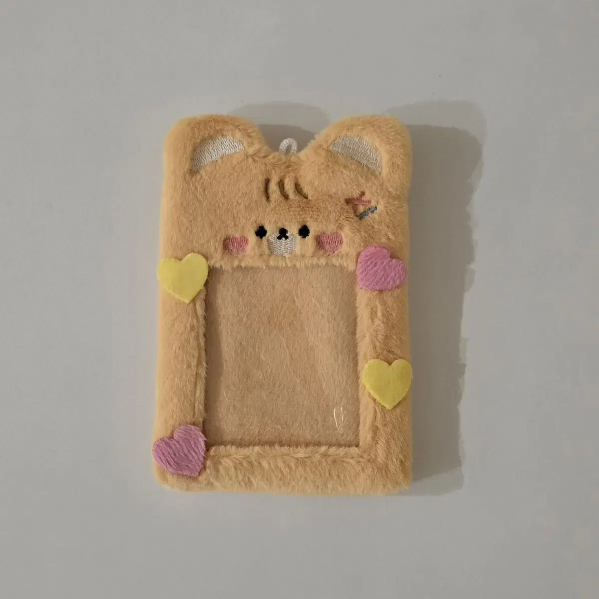 Animal fur photocard holder teddy bear photocard holder