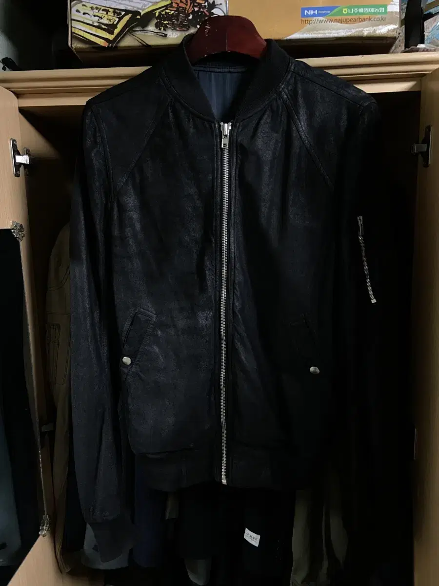 Rick Owens 릭오웬스 램스킨 MA-1 가죽 자켓 100~103