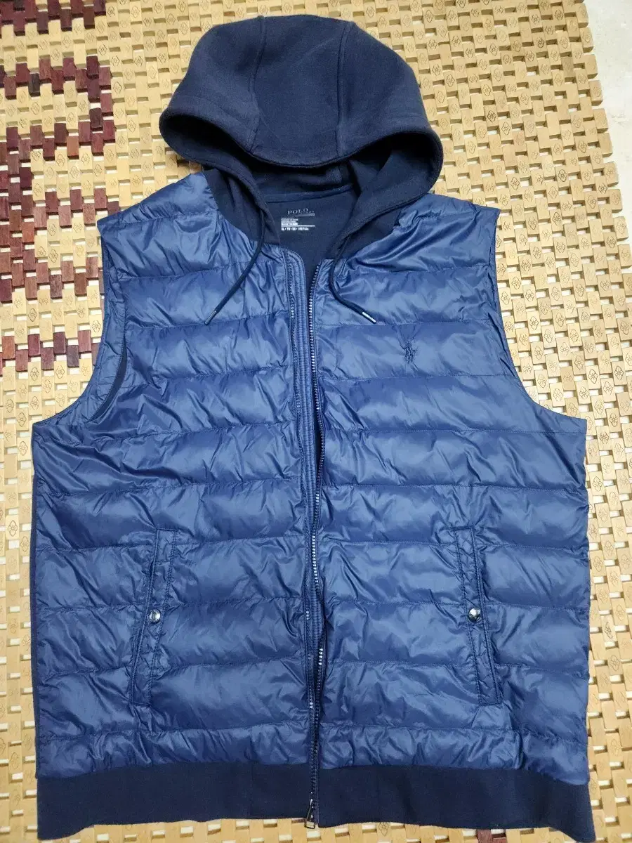 Polo Hooded Knit Padded Vest (Size XL)