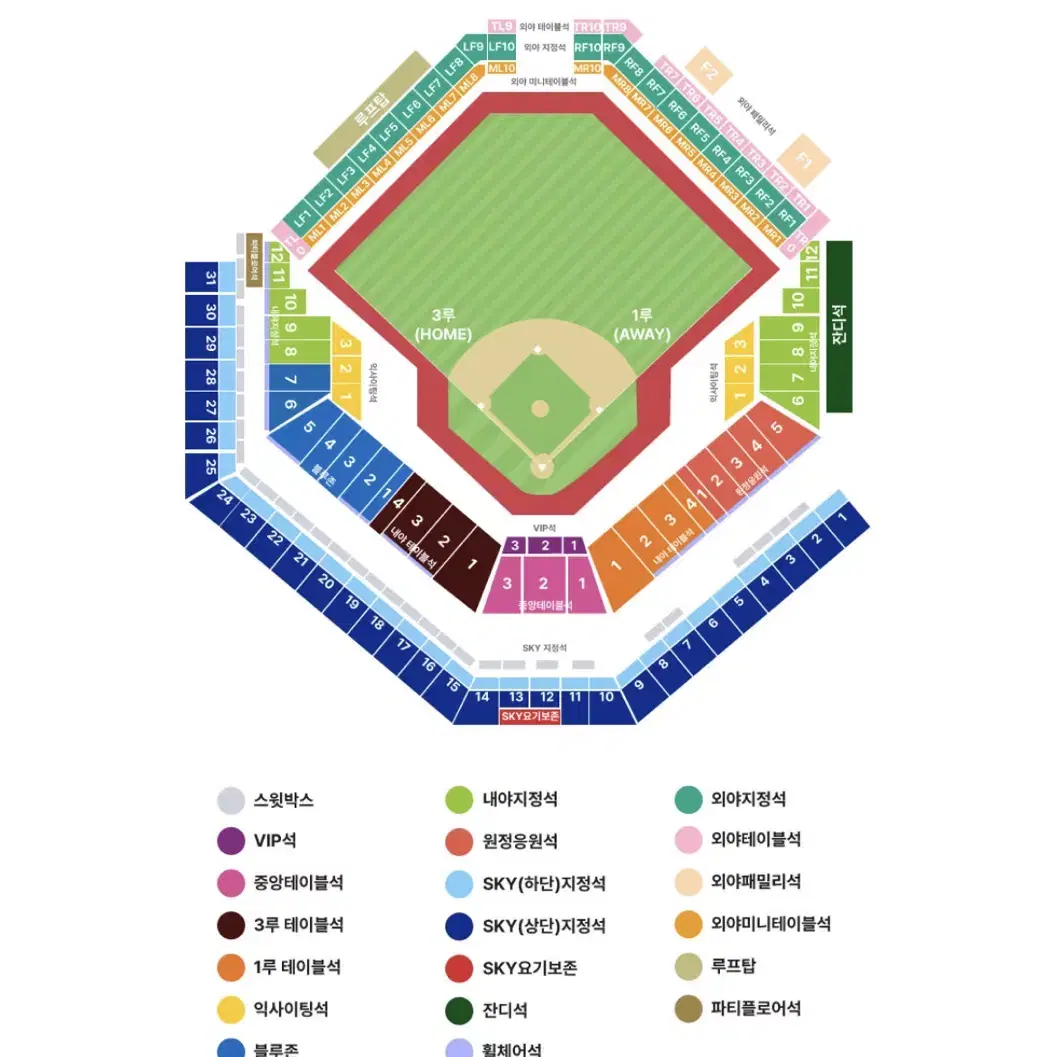 <한국시리즈 3차전> 3루 내야지정석 통로 2연석