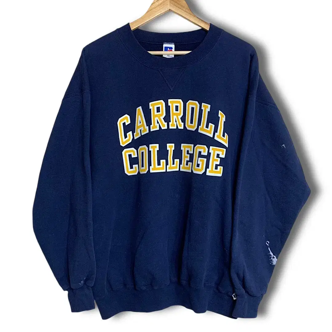 [2XL] 90s Russell Carroll college 스웻셔츠