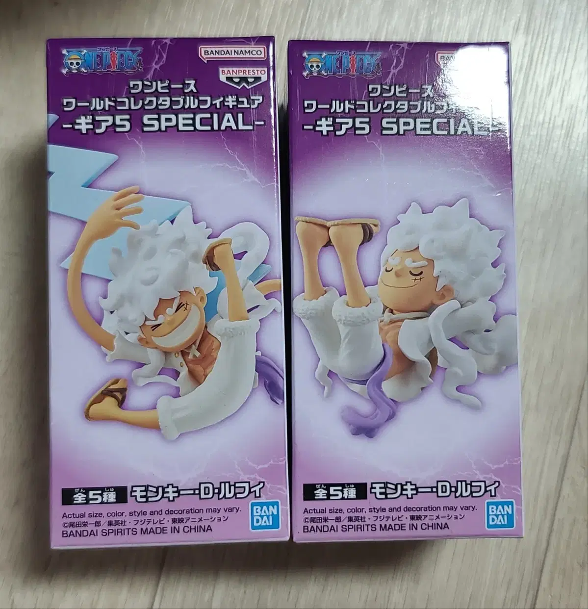 ONEPIECE World Collectible Figures Gear 5 Rupees 2 unsealed in bulk to sell