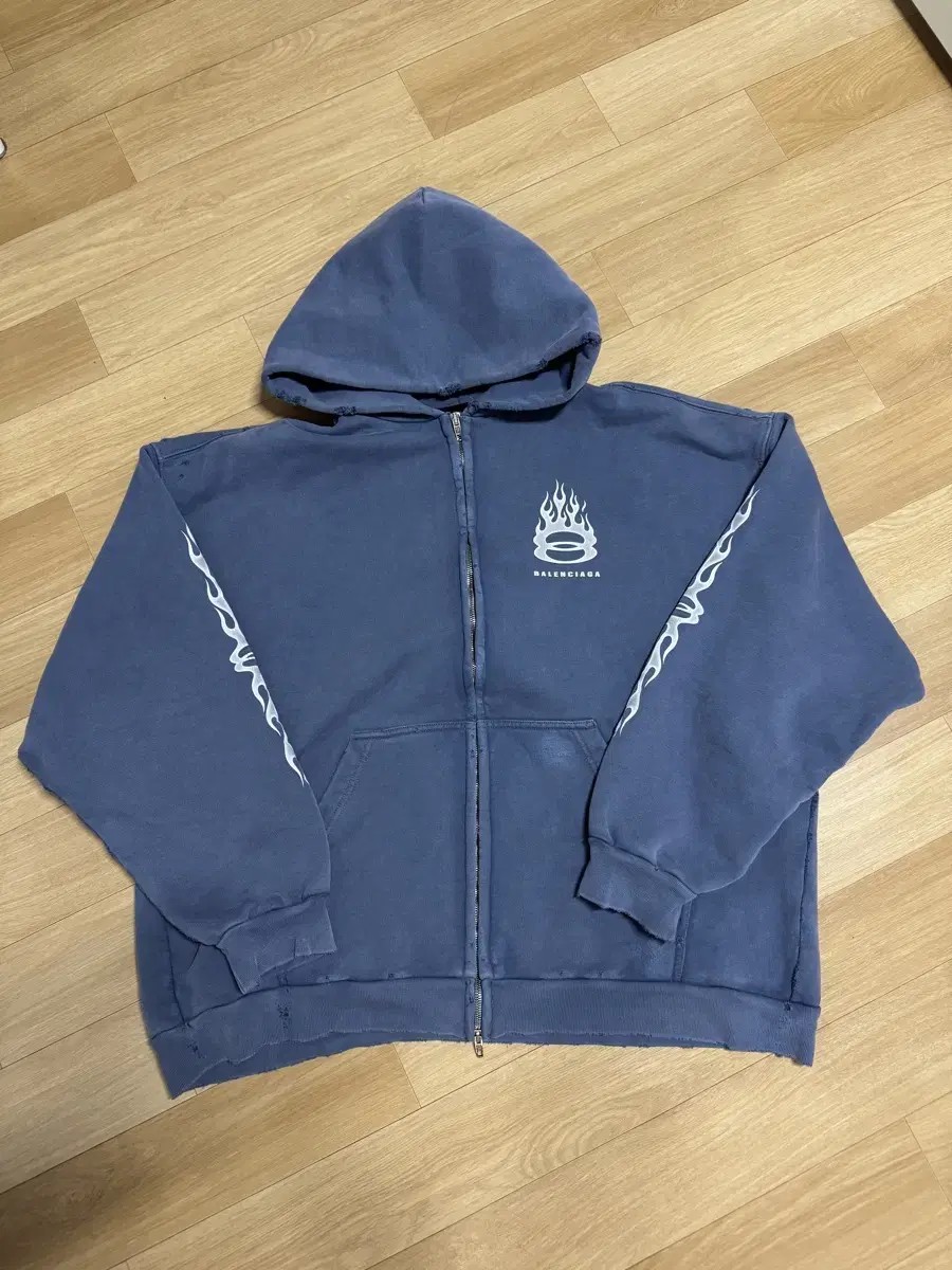 Balenciaga Burning Unity Hooded Zip-up L