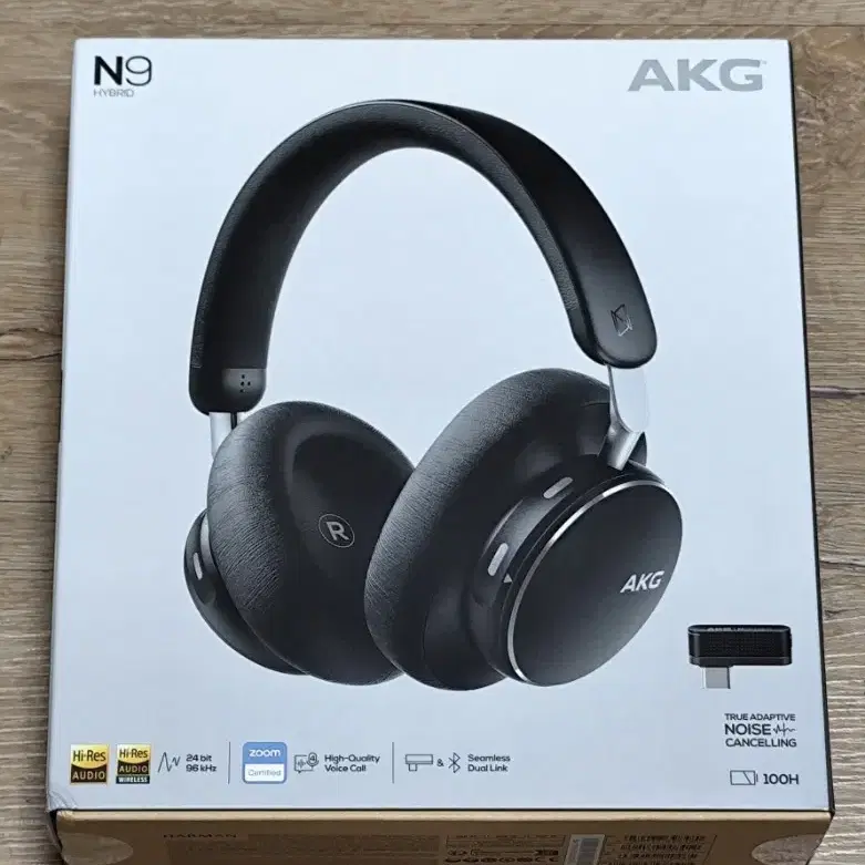 AKG N9 하이브리드 헤드폰 국내정품 -100시간 사용가능(단순개봉)