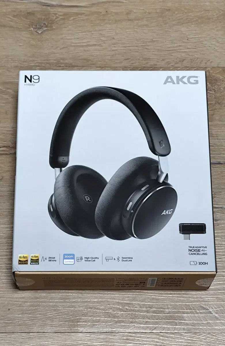 AKG N9 하이브리드 헤드폰 국내정품 -100시간 사용가능(단순개봉)