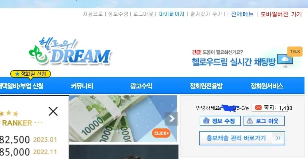 인터넷 부업 관심 있으신분 싸게 양도 합니다