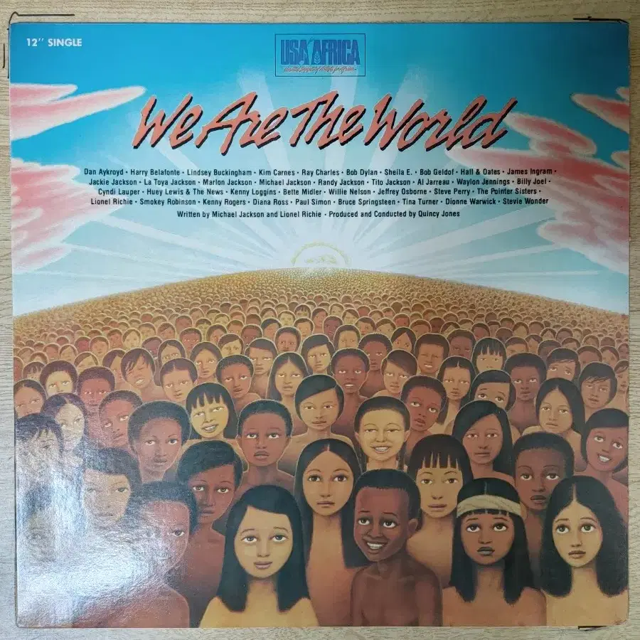 WE ARE THE WORLD SINGLE 음반 (LP 턴테이블 오디오