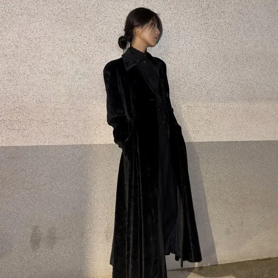 Jean Paul Gaultier velvet long coat