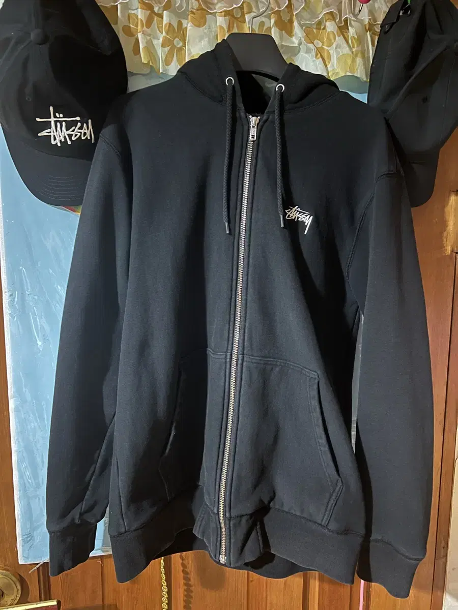 Stussy Stock Embroidered Hoodie Zip-Up