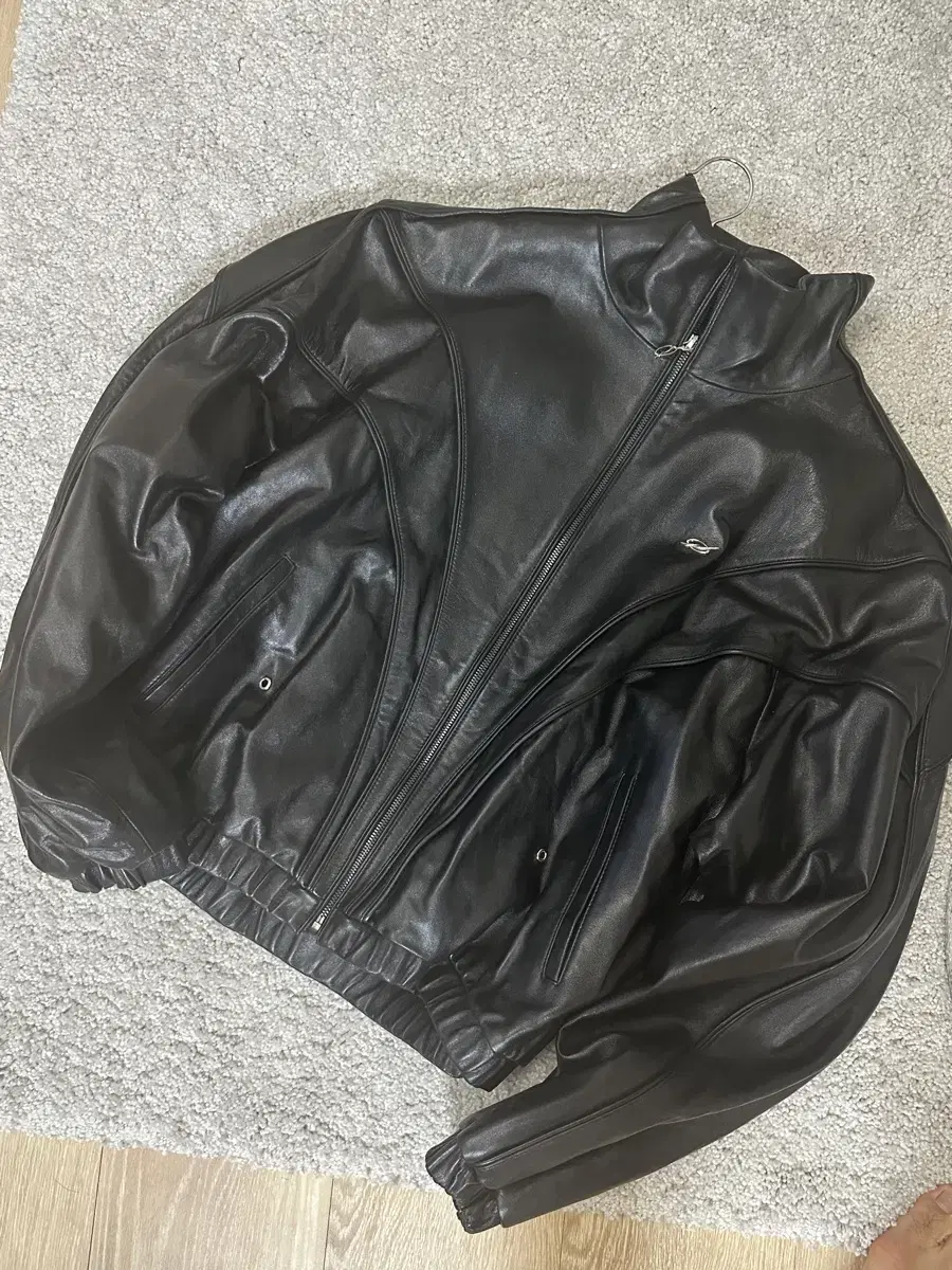 51 Percent Leather Bomber Jacket M Sells