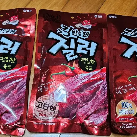 질러육포 크레이지 핫 육포 100g 3봉지