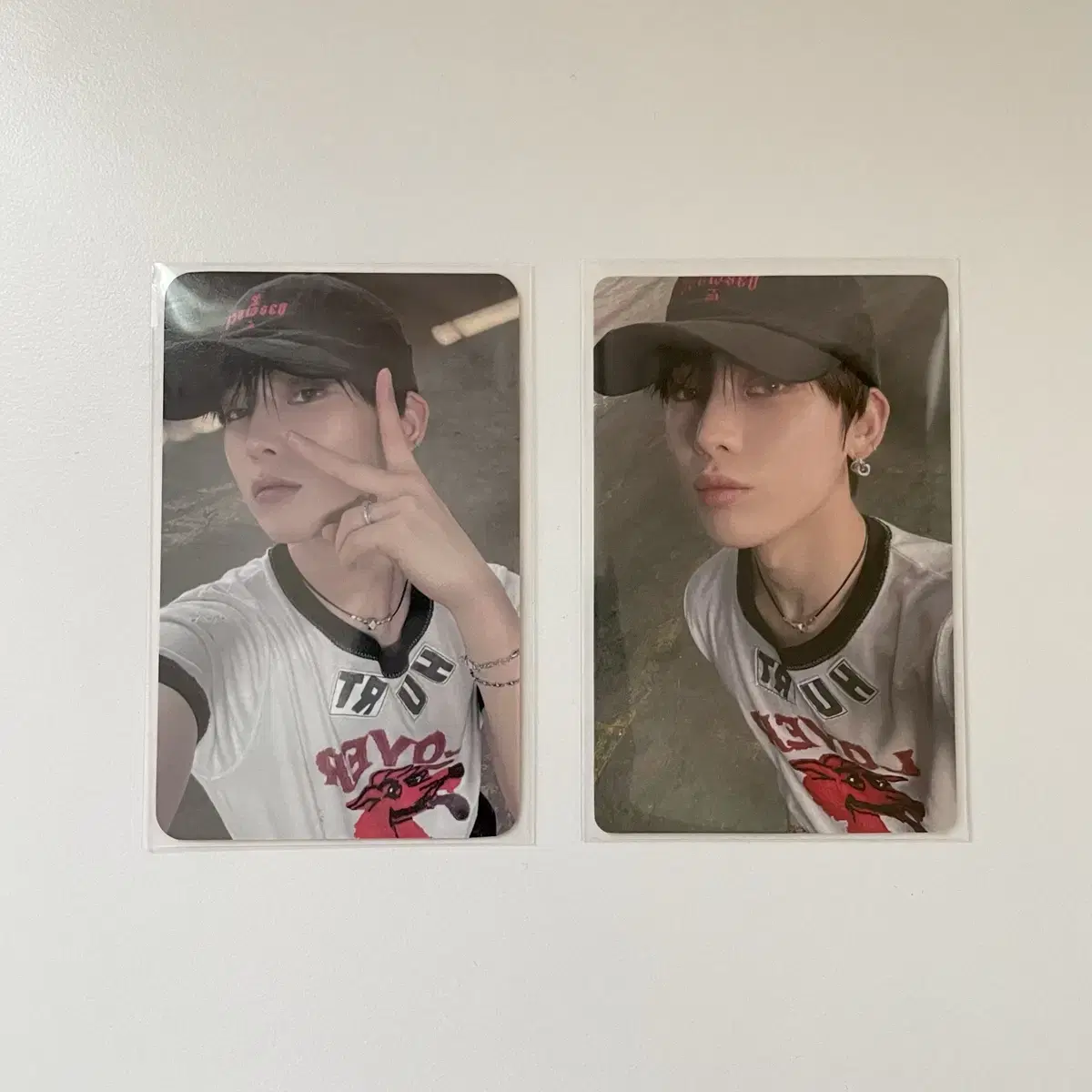 enhypen sunwoo photocard orangeblood soundwave yizhiyu unreleased photocard ballcap sunwoo