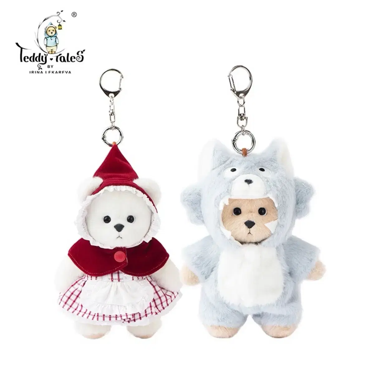 TeddyTales Lena Bear XS Clothes (doll not included)Little Red Riding Hood and Wolf (each)