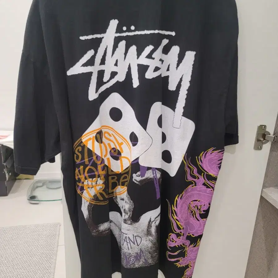 Stussy Strike Pigment Dyed T-Shirt Black