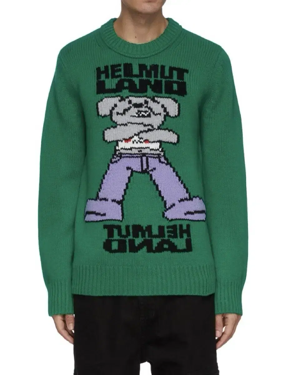 Helmut Lang Intarsia Knit Size M (Rocco Knit)