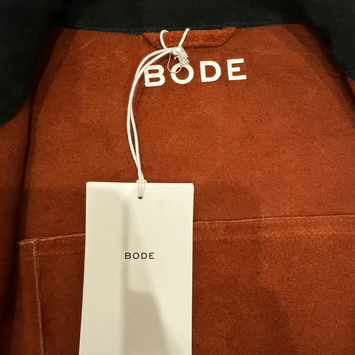 bode 덱 오브 카드 스터드 스웨이드 자켓 팝니다.