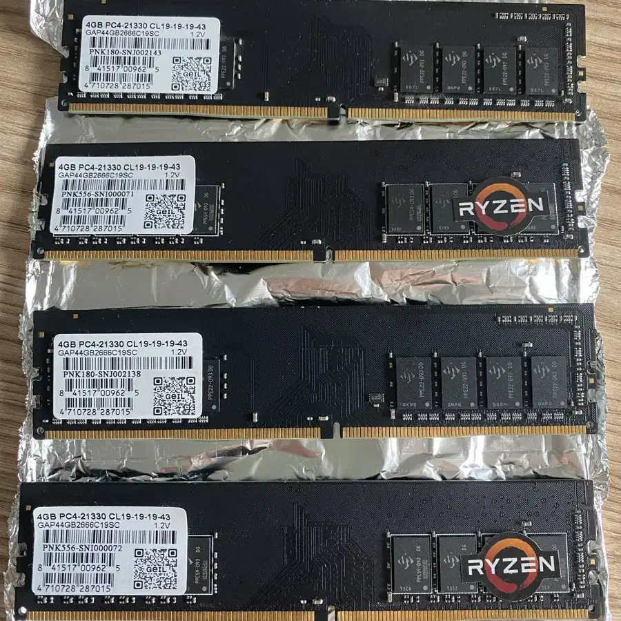 DDR4-2666.GEIL 16GB(4x4)