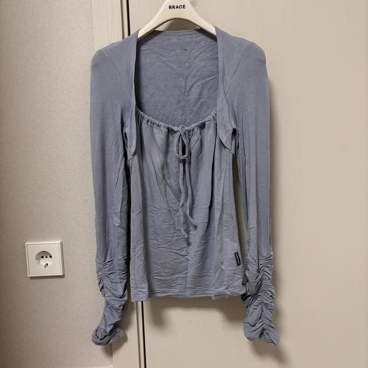 스컬프터 볼레로티 Shirring Bolero Top Baby Blue