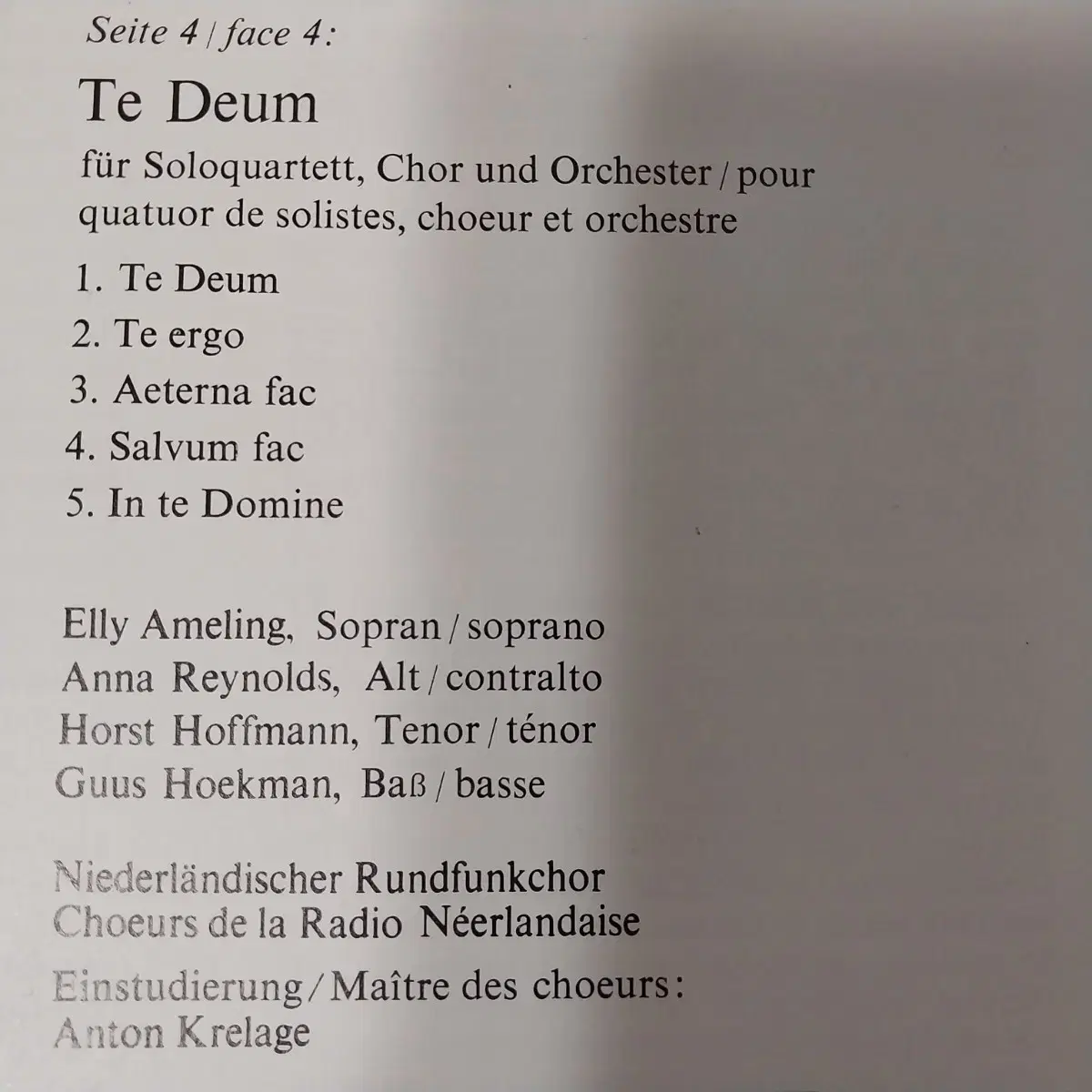 Bruckner-Symphony No7,Te Deum(2LP)