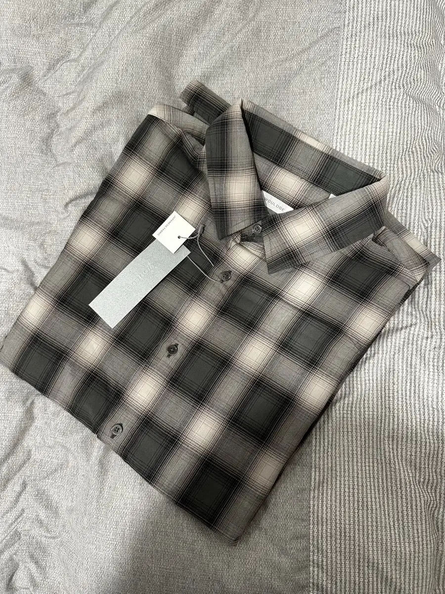 Woodbury Ombré Check Shirt Dark Brown 1 size