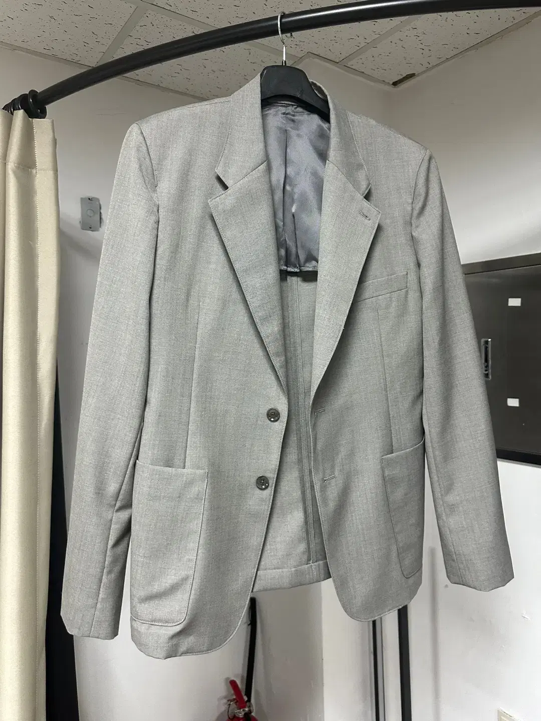 [XL] Lemaire Lemaire Gray Two-button Blazer Jacket