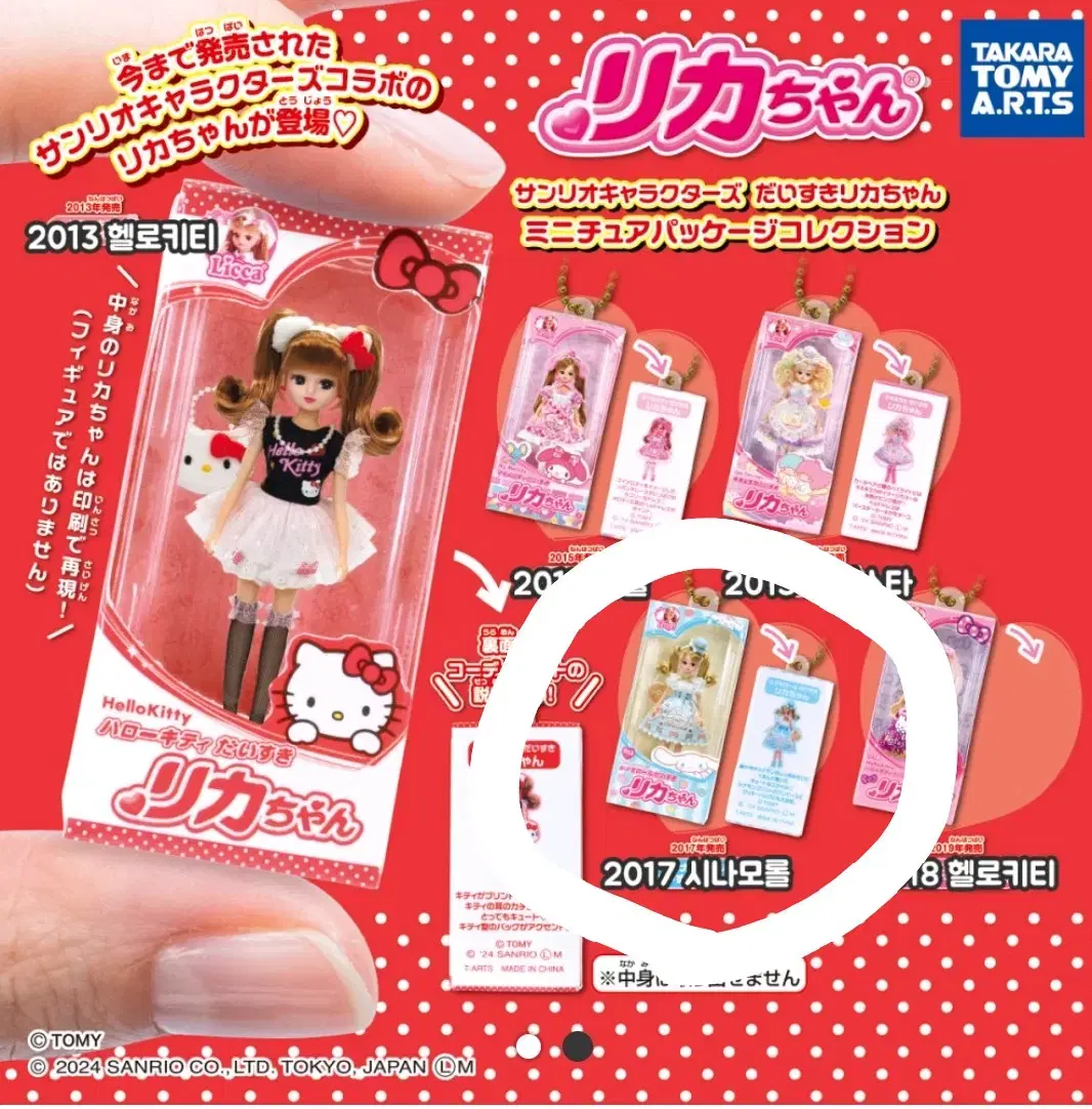 Sanrio X Rikachan Miniature Package Gacha