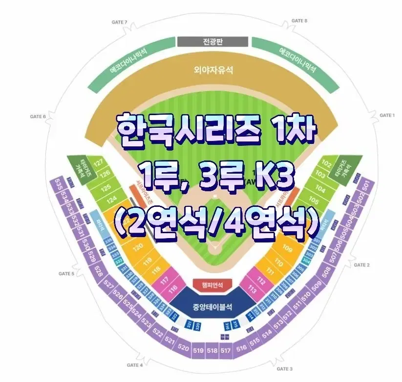 (K3) 한국시리즈 1차 기아 vs 삼성