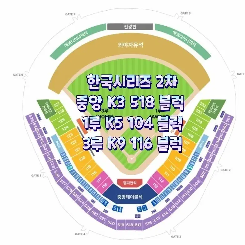 (2차)  한국시리즈 삼성 vs 기아