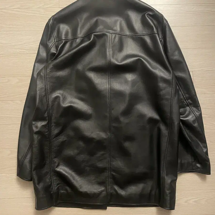 [1] 브라운야드 LEATHER HALF COAT 레더하프코트 블랙