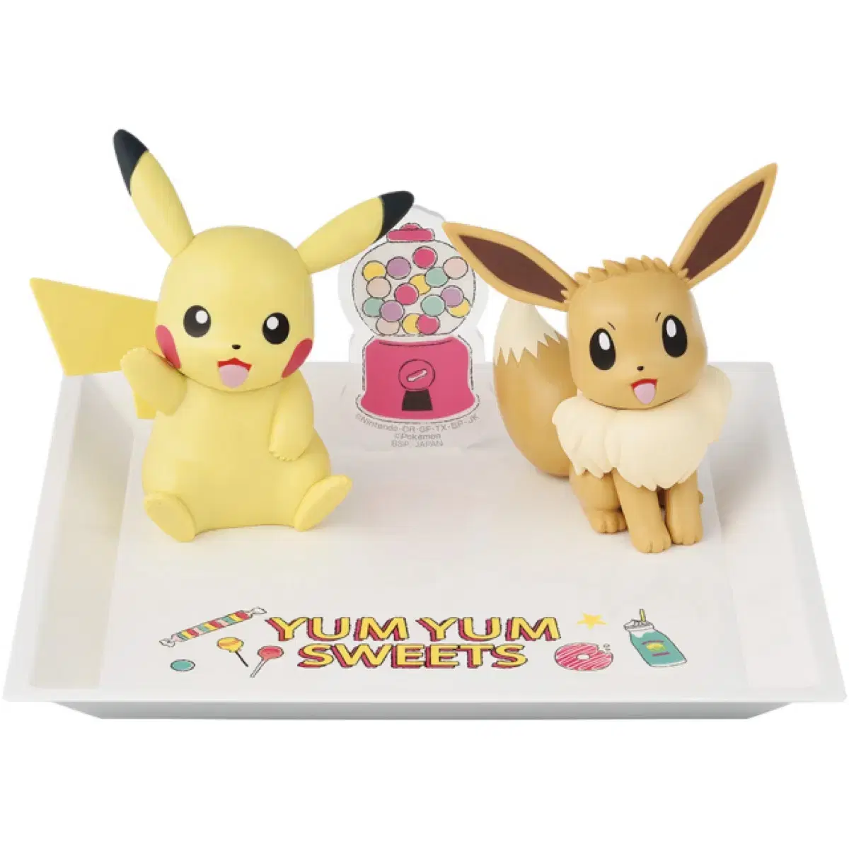 Pokemon First Lottery Yum Yum Sweepstakes C Prize Pikachu & Eevee Figures