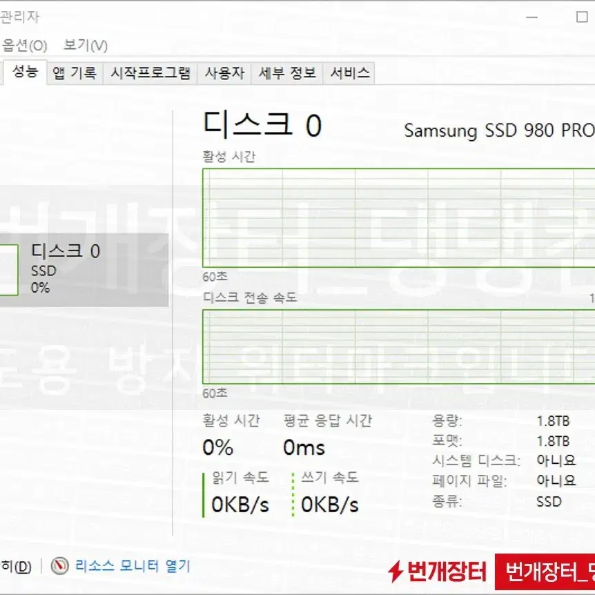 삼성전자 980 PRO 2TB NVMe SSD