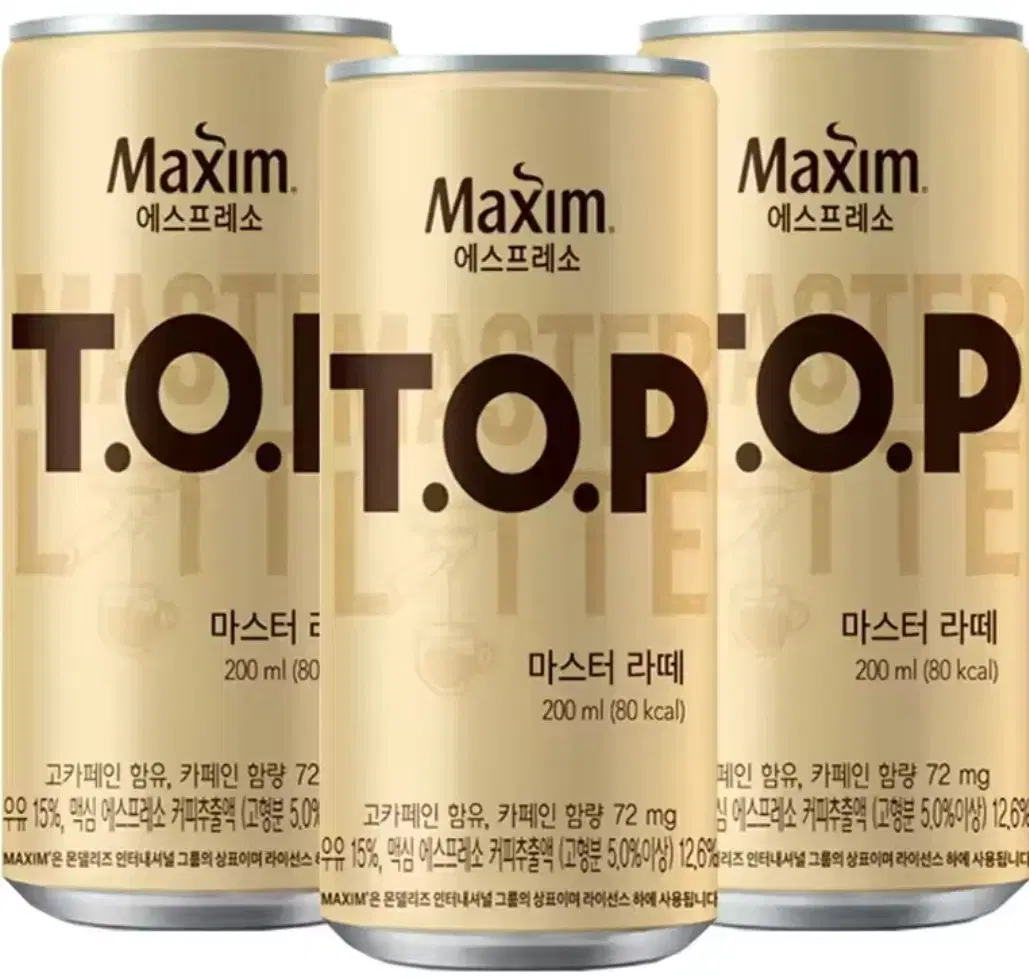 티오피 마스터라떼 캔커피 200ml 36캔