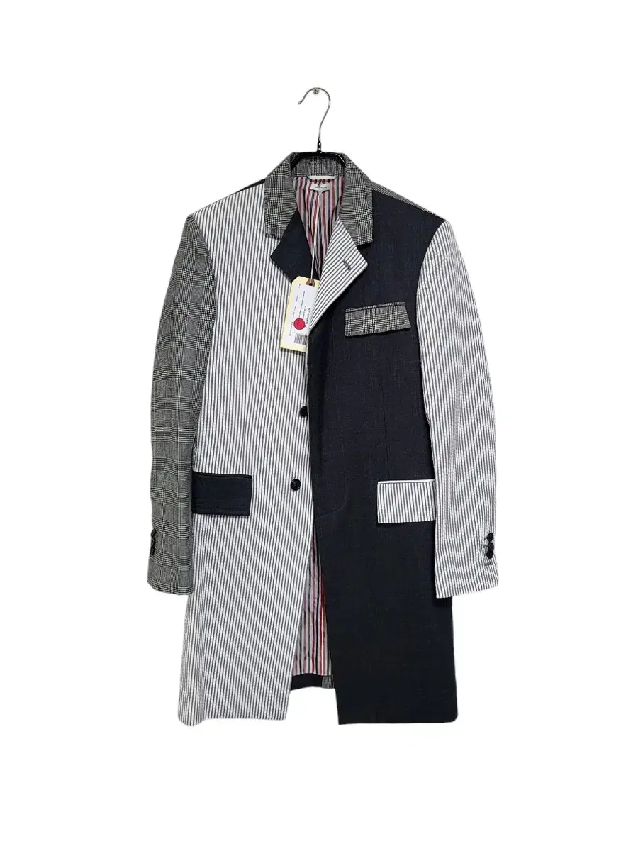 (NEW)Thom Browne High Armhole Fun Mix Coat