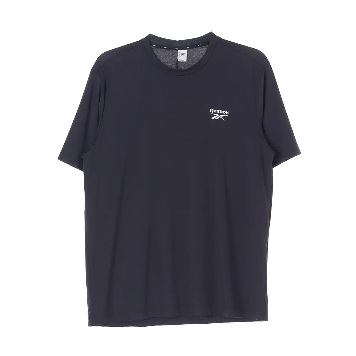 (New)[XL]Reebok Black Round Short Sleeve T-Shirt